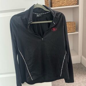 Nike 49ers Half-Zip Pullover with Logo